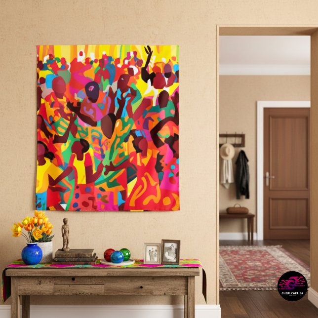 Tapete De Parede Alegre-se E Sinta O Culto Do Espírito Santo (This isn’t decor… it’s a whole movement)