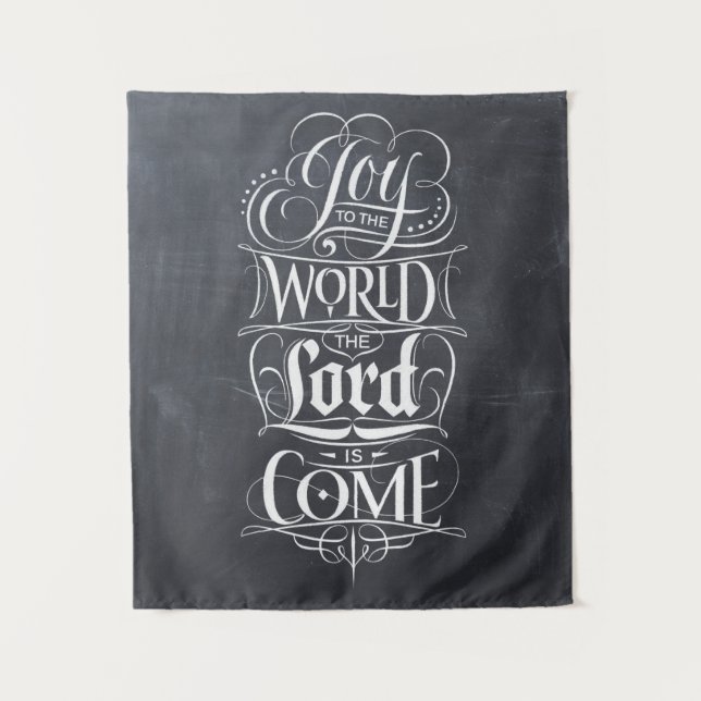 Tapete De Parede Alegria ao Natal Religioso do Mundo Cristão (Frente)