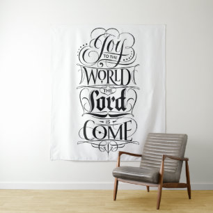 Tapete De Parede Alegria ao Senhor do Mundo Vem o Natal Religioso