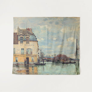 Tapete De Parede Alfred Sisley - Inundações em Port-Marly 1872