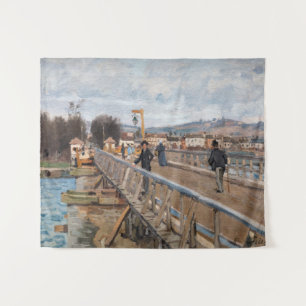 Tapete De Parede Alfred Sisley - Ponte aérea de Argenteuil