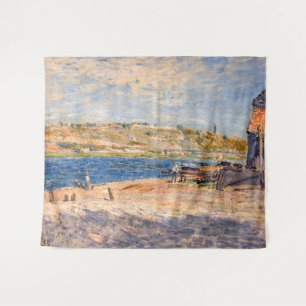 Tapete De Parede Alfred Sisley - Rio Banks em Santo-Mammes