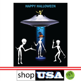 Tapete De Parede Alienígena engraçada 🎅 Festa 🛸 OVNI Halloween
