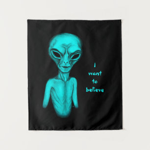 Tapete De Parede Alienígena, quero acreditar