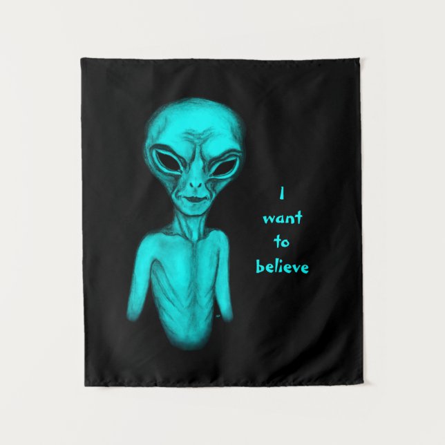 Tapete De Parede Alienígena, quero acreditar (Frente)