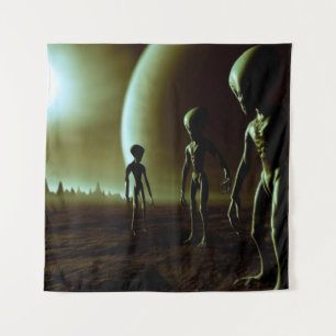 Tapete De Parede ALIENS de Cinzas SF 1