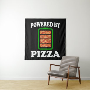 Tapete De Parede Alimentado Por Pizza - Pizza Engraçada
