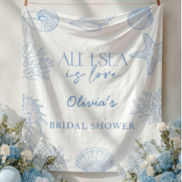 Tapete De Parede All I Sea Is Love Coastal Bridal Shower Tapestry