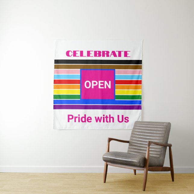 Tapete De Parede Ally Rainbow Progresso LGBT LGBTQ (In Situ)