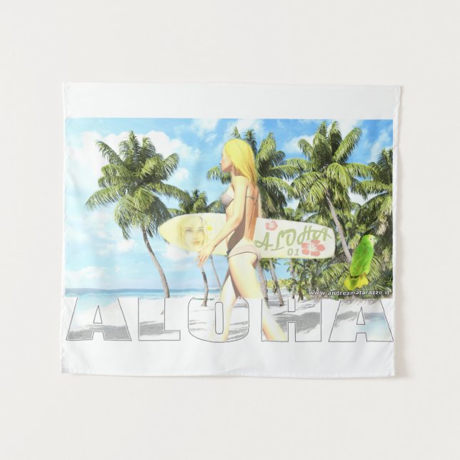 Tapete De Parede Aloha 01 (Frente (Horizontal))