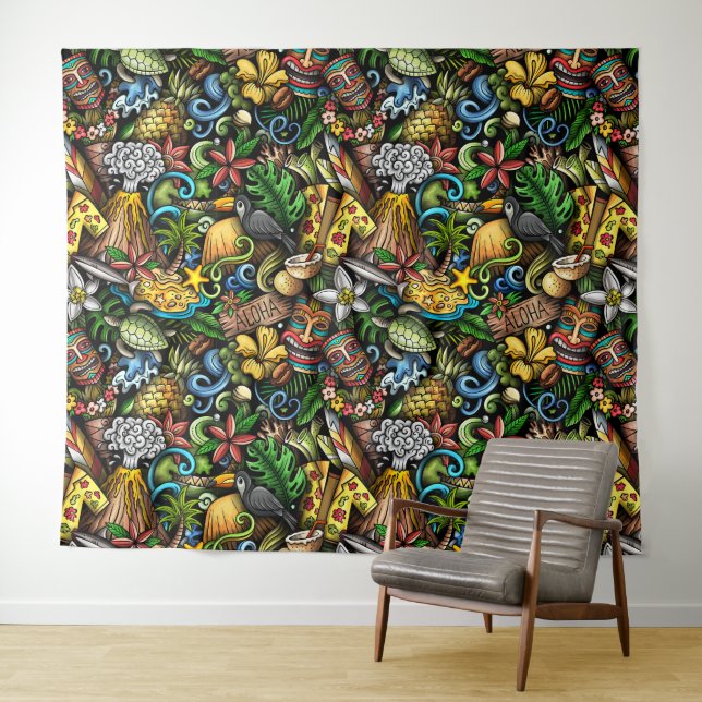 Tapete De Parede Aloha Hawaii (In Situ (Horizontal))