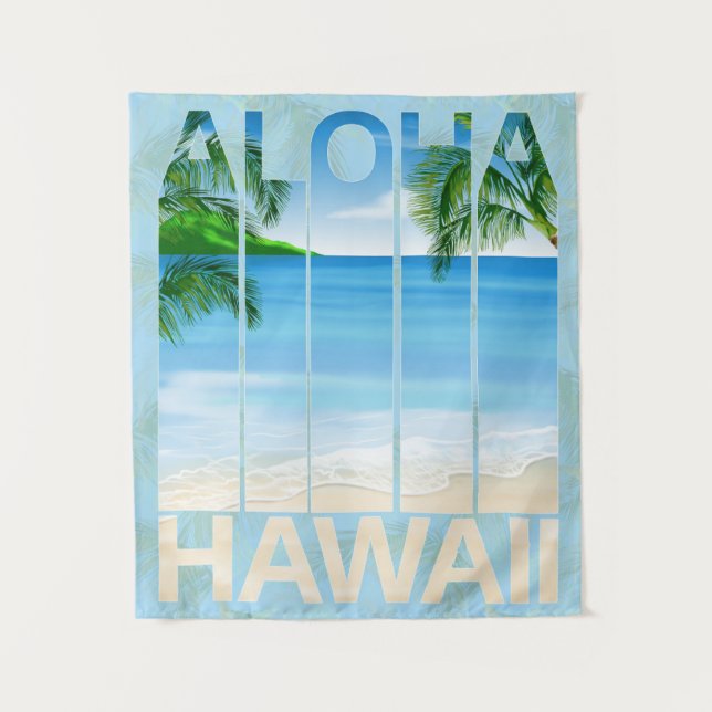 Tapete De Parede Aloha Hawaii Island Beach (Frente)