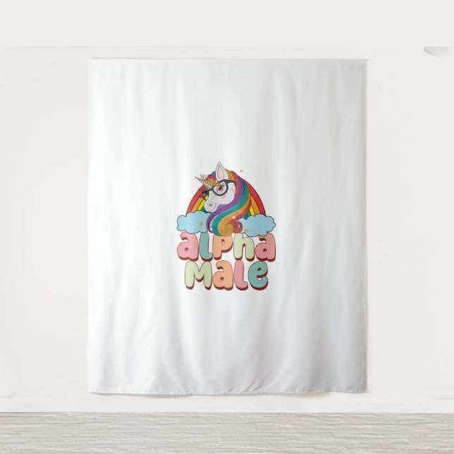 Tapete De Parede Alpha Male Ironic Unicorn 2 (Frente)