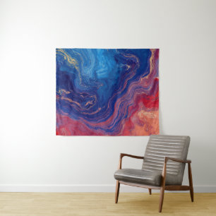 Tapete De Parede "Alquimia das Correntes" - Um Abstrato Colorido