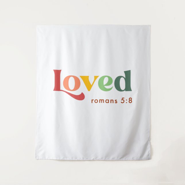 Tapete De Parede Amado Romano 5:8 Bíblia Verse (Frente)