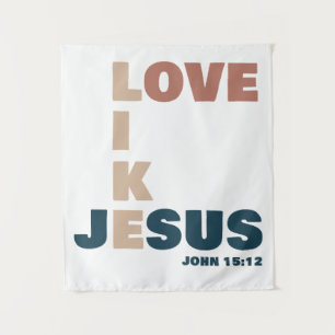 Tapete De Parede Amar como Jesus – João 15:12 Mulheres Cristãs