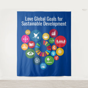 Tapete De Parede Amar Objetivos Globais para o Desenvolvimento Sust
