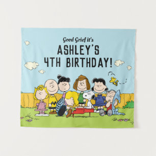 Tapete De Parede Amendoins   Aniversário de Charlie Brown e Companh