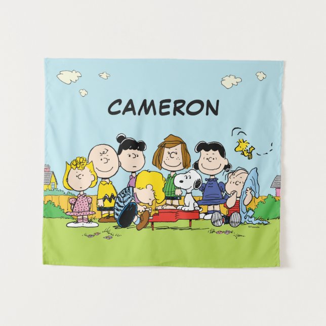 Tapete De Parede Amendoins | Charlie Brown e Companhia | Adicione s (Frente (Horizontal))