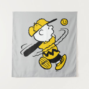 Tapete De Parede Amendoins   Charlie Brown no Bat