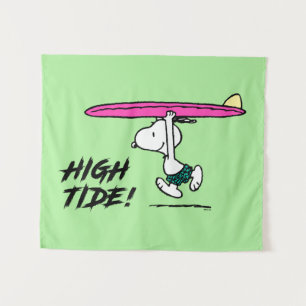 Tapete De Parede Amendoins Esnoopia a correr para o Surf