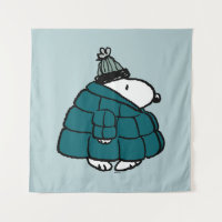 Amendoins | Jaqueta Puffer de inverno de Snoopy