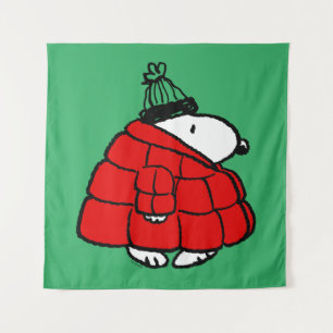 Tapete De Parede Amendoins Jaqueta Snoopy Red Puffer