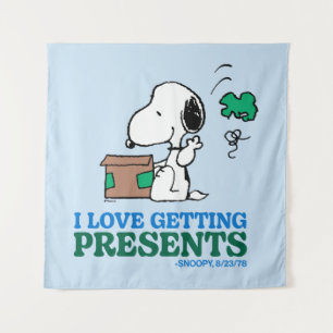 Tapete De Parede Amendoins Snoopy I Love Getting Present