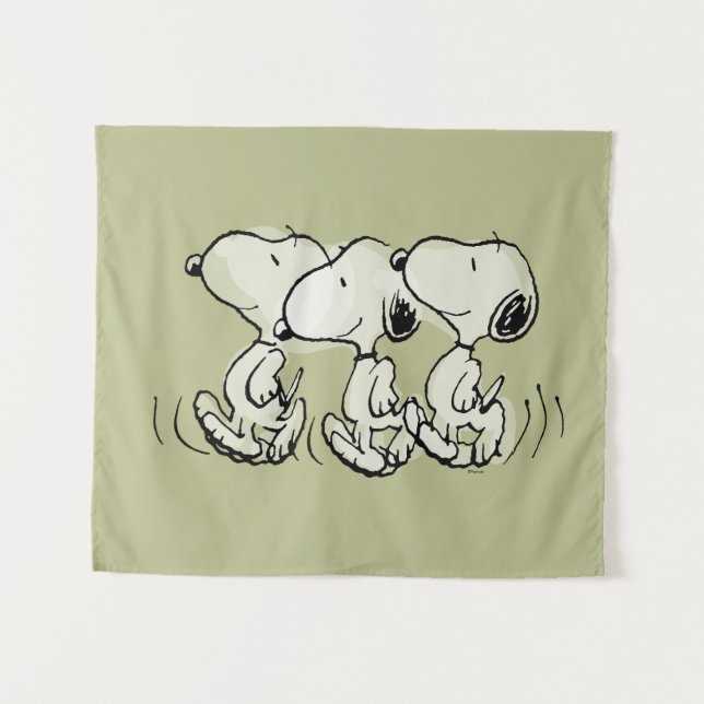 Tapete De Parede Amendoins | Snoopy Walking Alto (Frente (Horizontal))