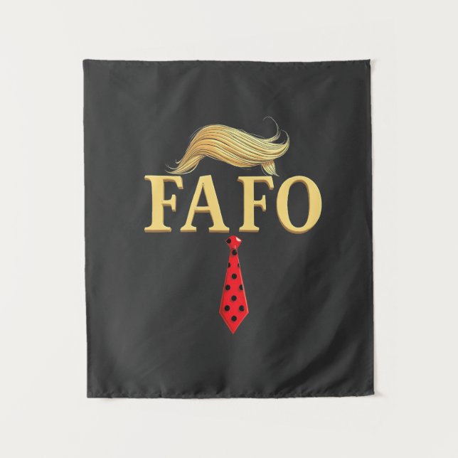 Tapete De Parede American Donald Trump FAFO EUA Flag Patriotic (Frente)