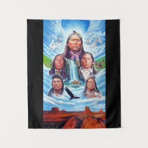 Tapete De Parede Americanos nativos: Famosos Chefes Indianos de Pin