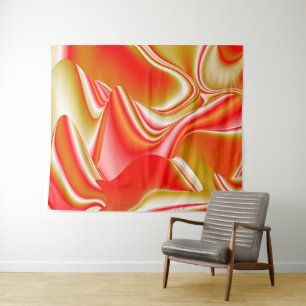 Tapete De Parede Amor e Abstrato 3D Rainbowart Dourado
