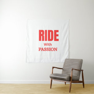 Tapete De Parede Andar Com Paixão – Tipografia Motivacional de Moto