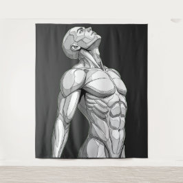 Tapete De Parede Android Anatomy: Cyborg Wall Tapestry
