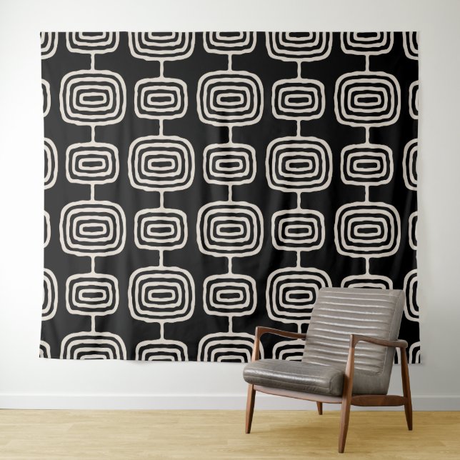 Tapete De Parede Anéis Atômicos Padrão Abstrato (In Situ (Horizontal))