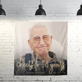 Tapete De Parede Animações Douradas de Script de Foto de 90 Festa d