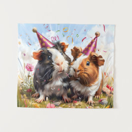 Tapete De Parede Animais de festa - 2 suínos de Guiné