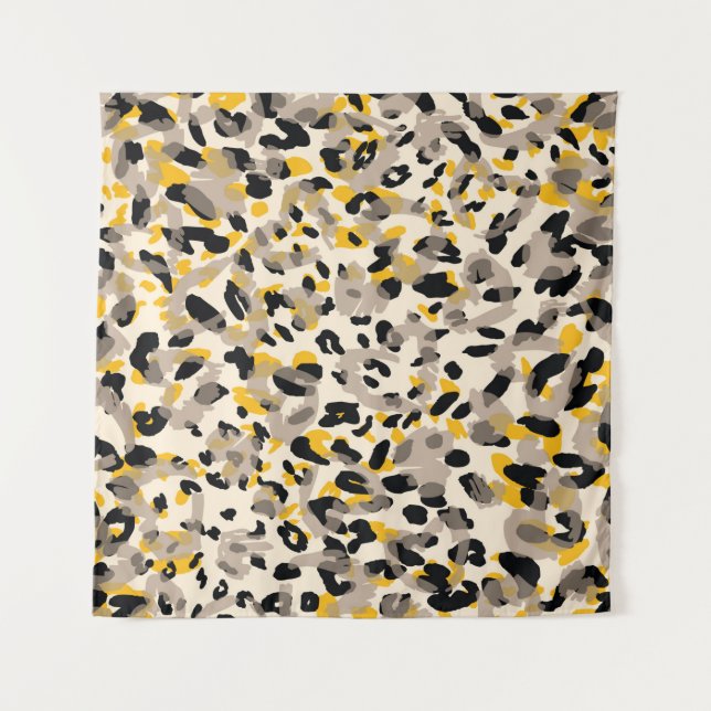 Tapete De Parede Animal print, leopard texture background (Frente)
