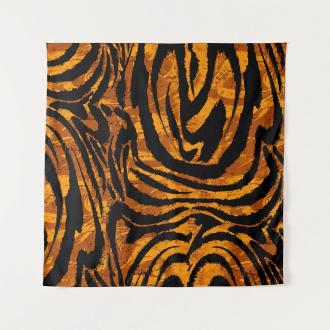 Tapete De Parede Animal Skin Pattern. The fabric Abstract with Tige (Frente)