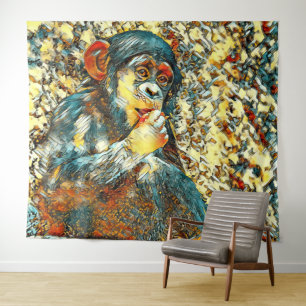 Tapete De Parede AnimalArt_Chimpanzee_005