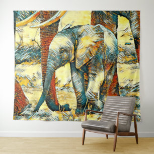 Tapete De Parede AnimalArt_Elephant_010