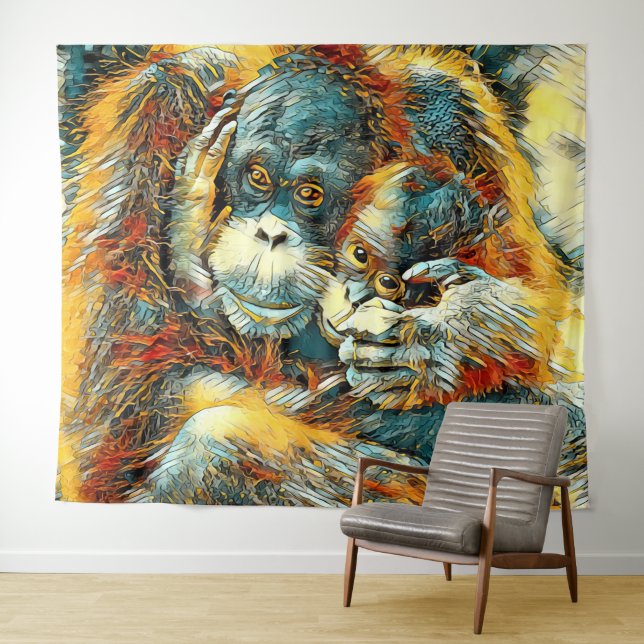 Tapete De Parede AnimalArt_OringUtan_003 (In Situ (Horizontal))