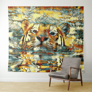 Tapete De Parede AnimalArt_Tiger_001