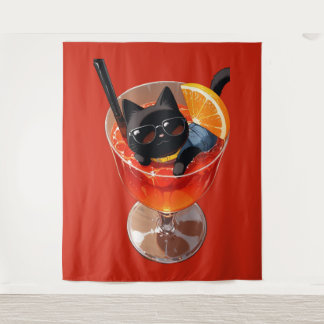 TAPETE DE PAREDE ANIME GATO PRETO