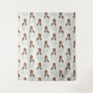Tapete De Parede Anime Weeb Girl Manga Pattern Design