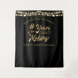 Tapete De Parede Aniversário ANOS EM CONSTRUÇÃO Luzes Douradas