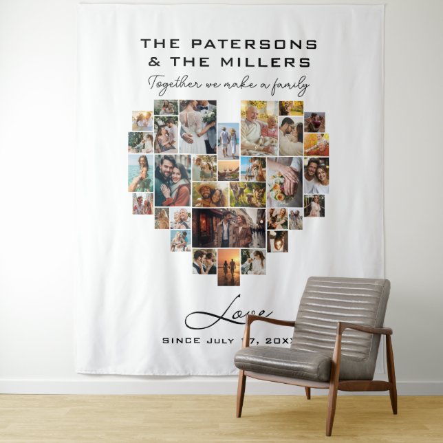 Tapete De Parede Aniversário da Família de Colagem de Fotos do Cora (In Situ)