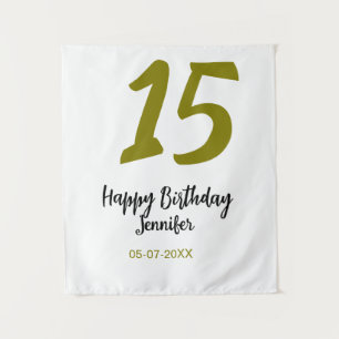 Tapete De Parede aniversário de 15 anos quiencenera adicionar data