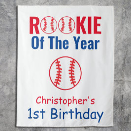 Tapete De Parede Aniversário de 1 ano do Rookie Baseball
