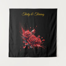 Aniversário de 30 anos Elegante - Rosas em Flor